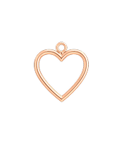 Cut Out Heart Rose Gold